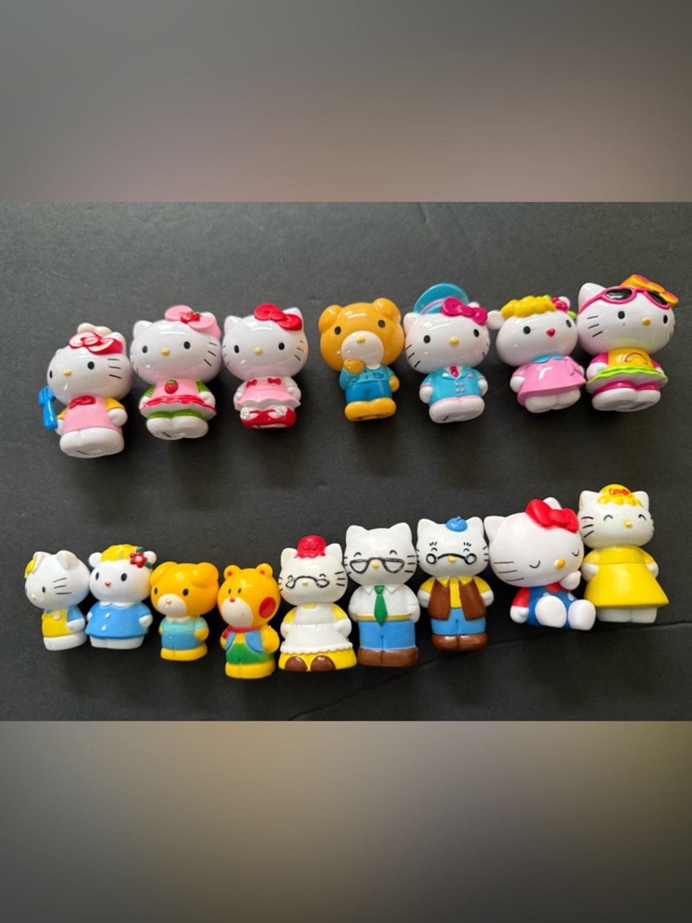 Sanrio Hello Kitty 1.5" 2" PVC & Other Figures Lot of 16
